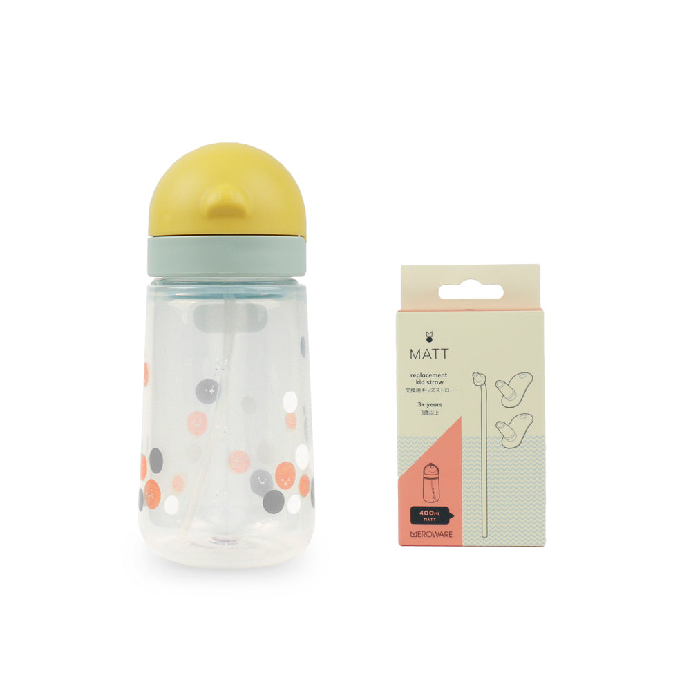 MATT kid straw set - lemon+mojito & boba