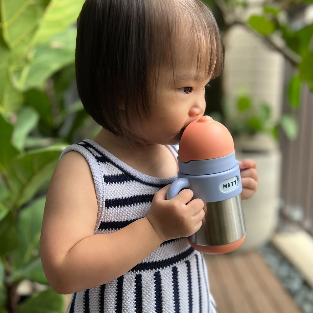 MATT replacement lid - mist + fuzzy peach