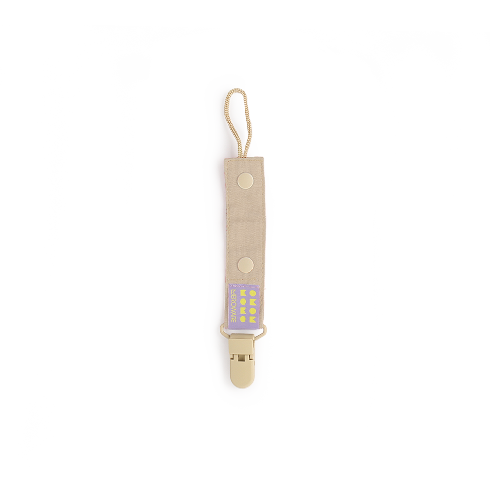YUMI おしゃぶりクリップ ベージュ