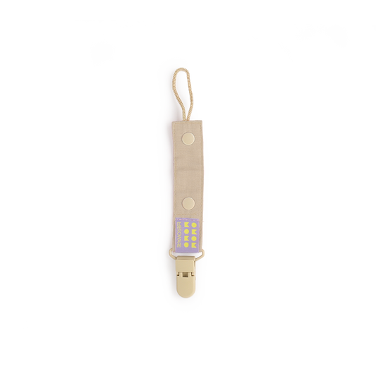YUMI おしゃぶりクリップ ベージュ