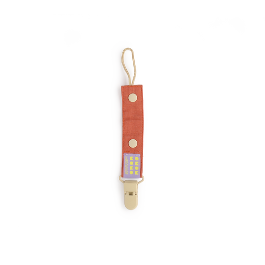 YUMI おしゃぶりクリップ オレンジ