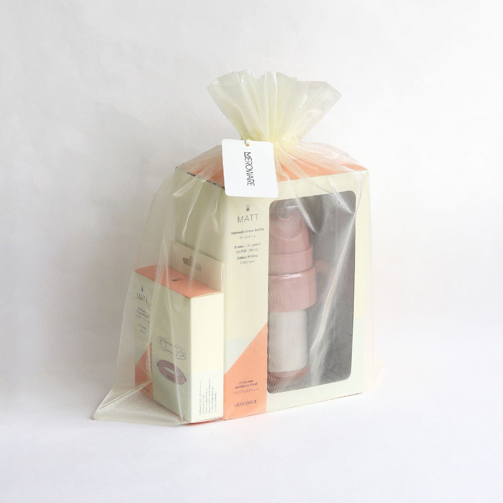 MATT thermal GO gift set - dusty rose + brick red