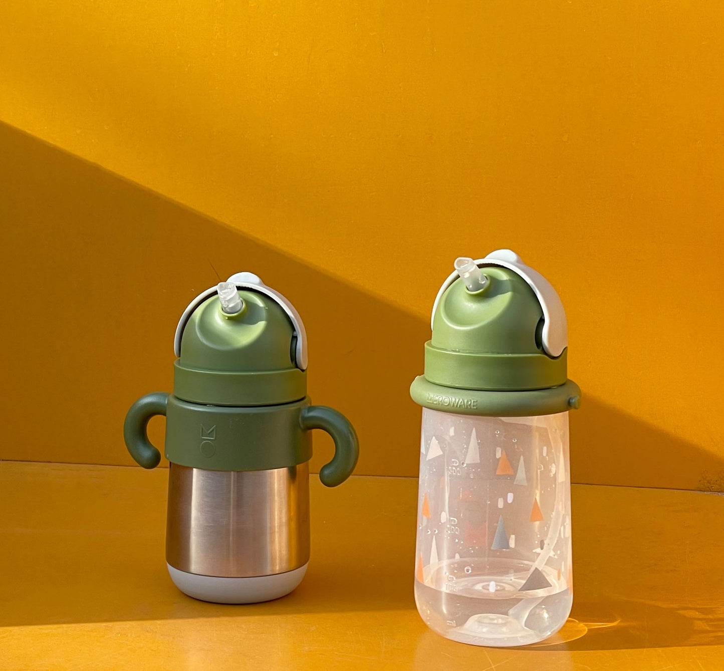 MATT thermal straw bottle-elephant+army