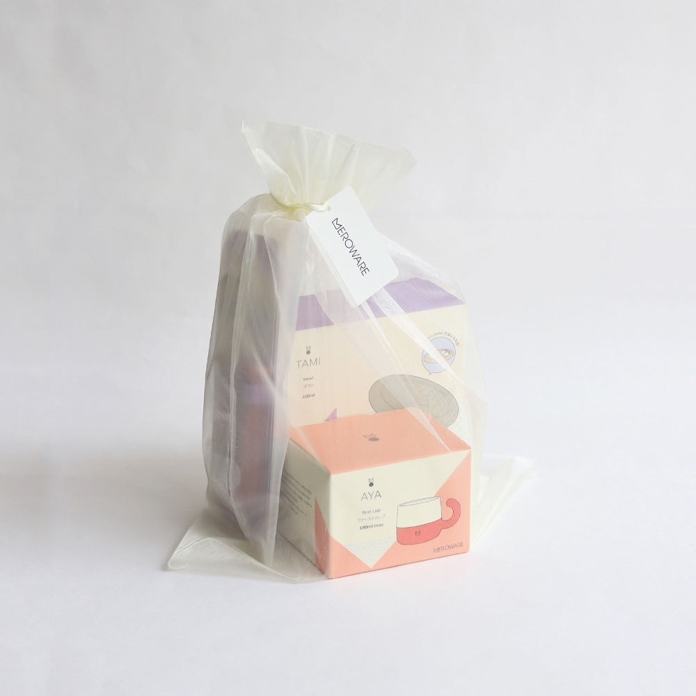 mealtime set with at-home Montessori guide