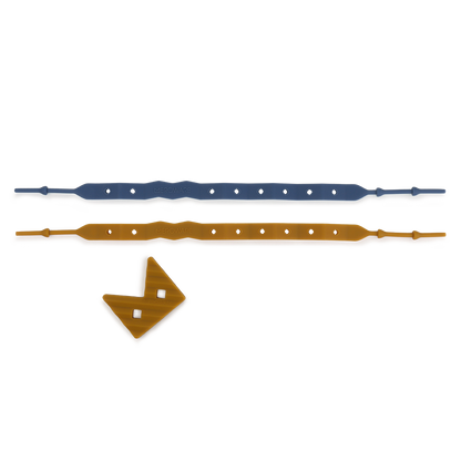 ESSIE マルチストラップ　スモーキーブルー／キャラメル