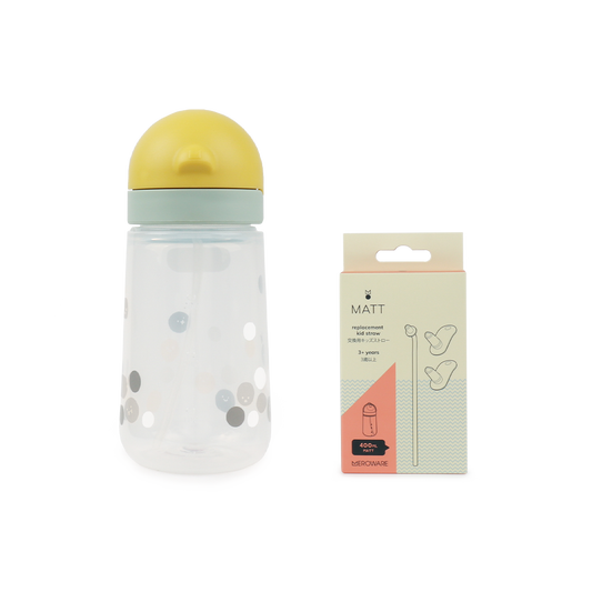 MATT kid straw set - lemon+mojito & boba