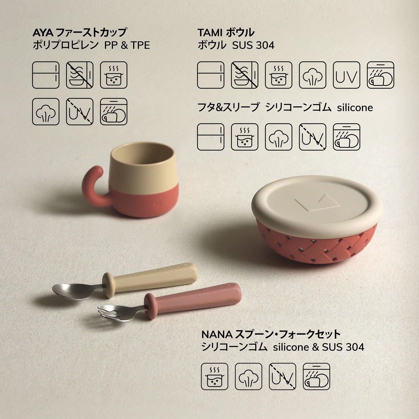 mealtime set with at-home Montessori guide