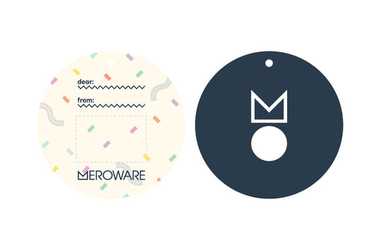 【ラッピングG】メッセージタグ - merowareロゴ